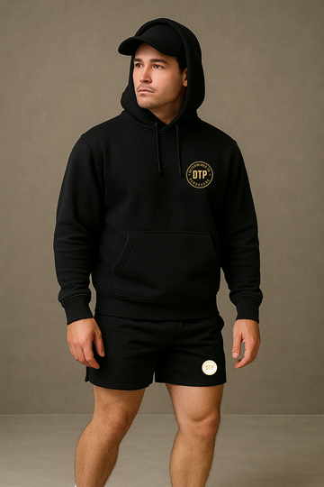 DTP Original pullover hoody BLACK w/ GOLD LIMITED EDITION