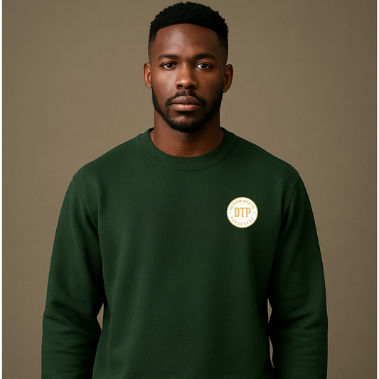 DTP “No Excuses” Edition – Unisex Mid-Weight Crewneck